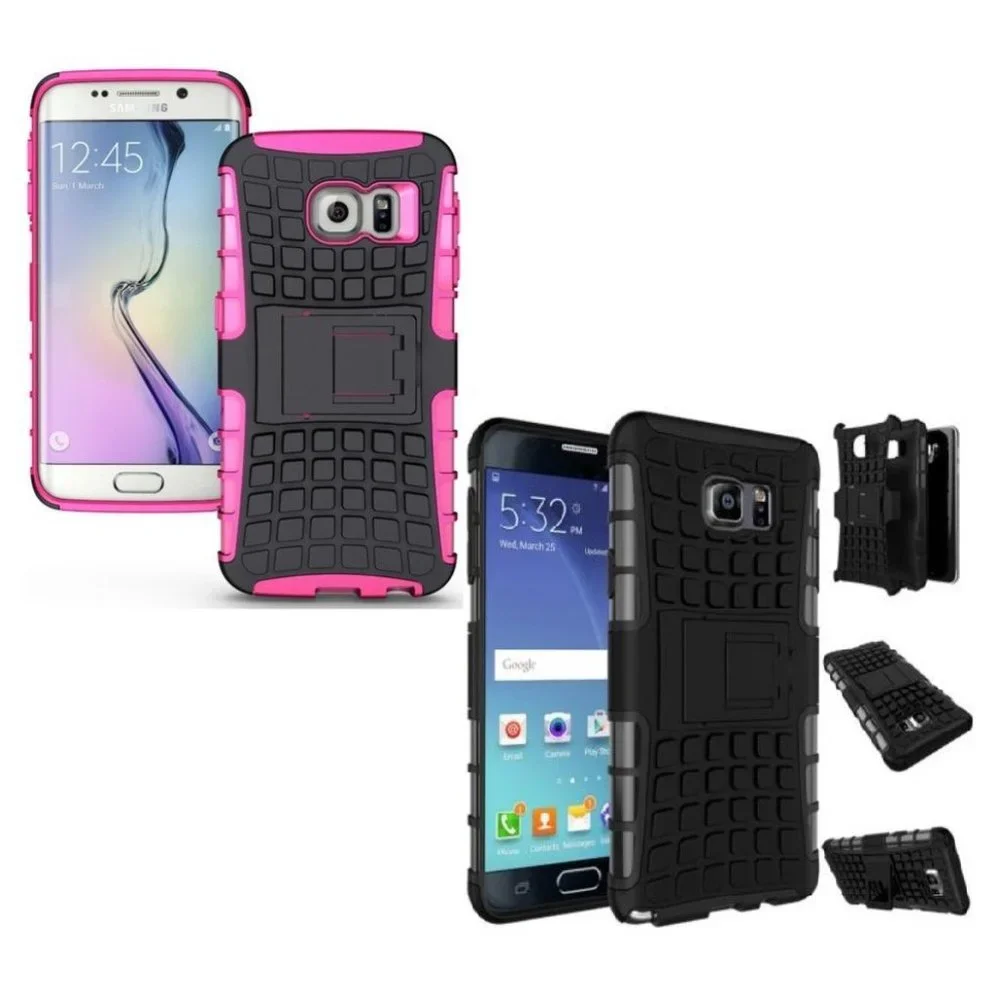NEW PREMIUM GALAXY S6 EDGE Dual Layer Case TPU+
